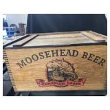 Contemporary Moosehead Beer Wood Crate