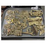 Grouping of Decorated Brasswares