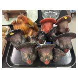 Vintage Turkey Form Novelty Candles
