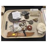 Recovered Musket Balls w/ Nipple Wrench & Oil Can