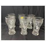 (6) Vintage Heinz Tomato Juice Glasses