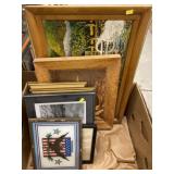 Box of Framed Prints