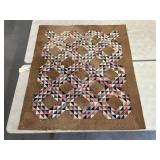 Vintage Flying Geese Pattern Quilt