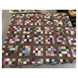 Vintage Block Pattern Quilt