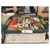 (2) Coca Cola Tin Serving Trays
