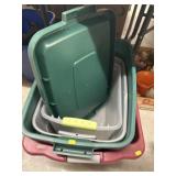 (4) Storage Tote w/ 1 lid
