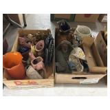 (2) Boxes of Pottery Planters