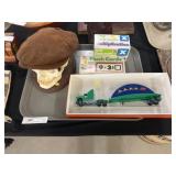 Composition Skull w/ Winross Truck, Etc.