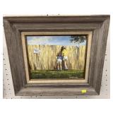 2 Original Oil On Canvas of Children by Lucille