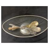 Plated Wire Bowl Marked Italy