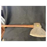 Antique Felling Broad Axe Initialed J.B. Stohler