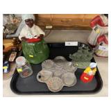 Cookie Jar w/ Milk Bottle & Food Mold