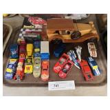 Diecast Toy Vehicles w/ Wooden Car