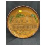 Ned Foltz Redware Mueller House Plate