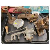 Food Grinder w/ Bank Parts & Candlestick