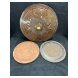 Antique Redware & Stoneware Crock Lids
