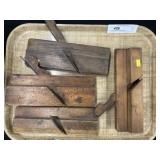 4 Antique Wooden Molding Planes