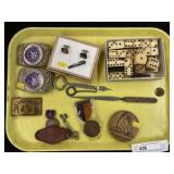 Vintage Dominoes, Belt Buckles, & Letter Opener