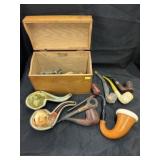 Selection of Various Mersham Carved Smoking Pipes