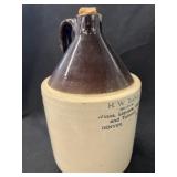 H.W. Bard Denver, PA Adv. Stoneware Jug