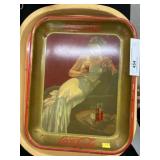 2 Advertising Serving Trays