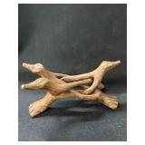 Hand Carved Bird Puzzle Tripod