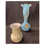 Royal Bayreuth Cream Pitcher w/ Man Fishing
