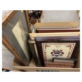 Box of Framed Pictures