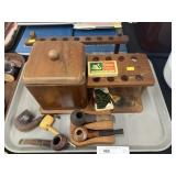 Pipe Stands w/ Vintage Pipes