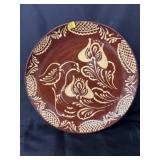 Ned Foltz Redware Tulip Plate