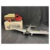 Ertl Diecast Red Cross Truck w/ Texaco Plane