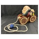 Contemporary Wood Humpty Dumpty Pull Toy