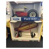 Diecast Tractor w/ Hay Rake