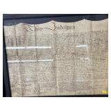 Lancaster Co. Framed Indenture