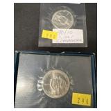 2 - 90% Silver Commemorative Half Dollars