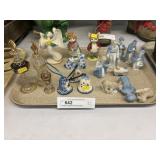 Porcelain Figurines w/ Perfume Bottles
