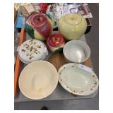 Cookie Jars w/ Hall Dinnerware