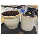 Stoneware Storage Crock w/ Jug