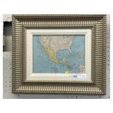 Map of US & South America