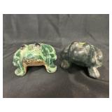 (2) Attributed Hubley Cast Metal Fogs