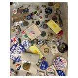 Tray Lot of Various Vintage/Contemporary Pins