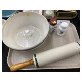 Mixing Bowl w/ Rolling Pin & Shaker