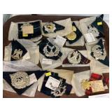 11 Vintage Hat Badges