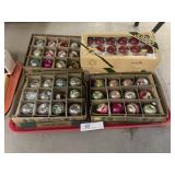 Grouping of Mercury Glass Ornaments