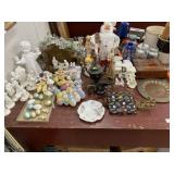 Ceramic Manger Scene, Seasonal Decorations, Etc.