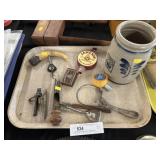 Tap Handles, Powder Horn & Storage Crock