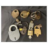 8 Various Vintage Locks