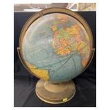 Vintage World Globe on Stand