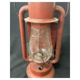 Vintage Painted Tin Dietz Lantern w/ Reflector