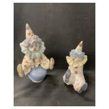 2 Lladro Clowns w/ Boxes